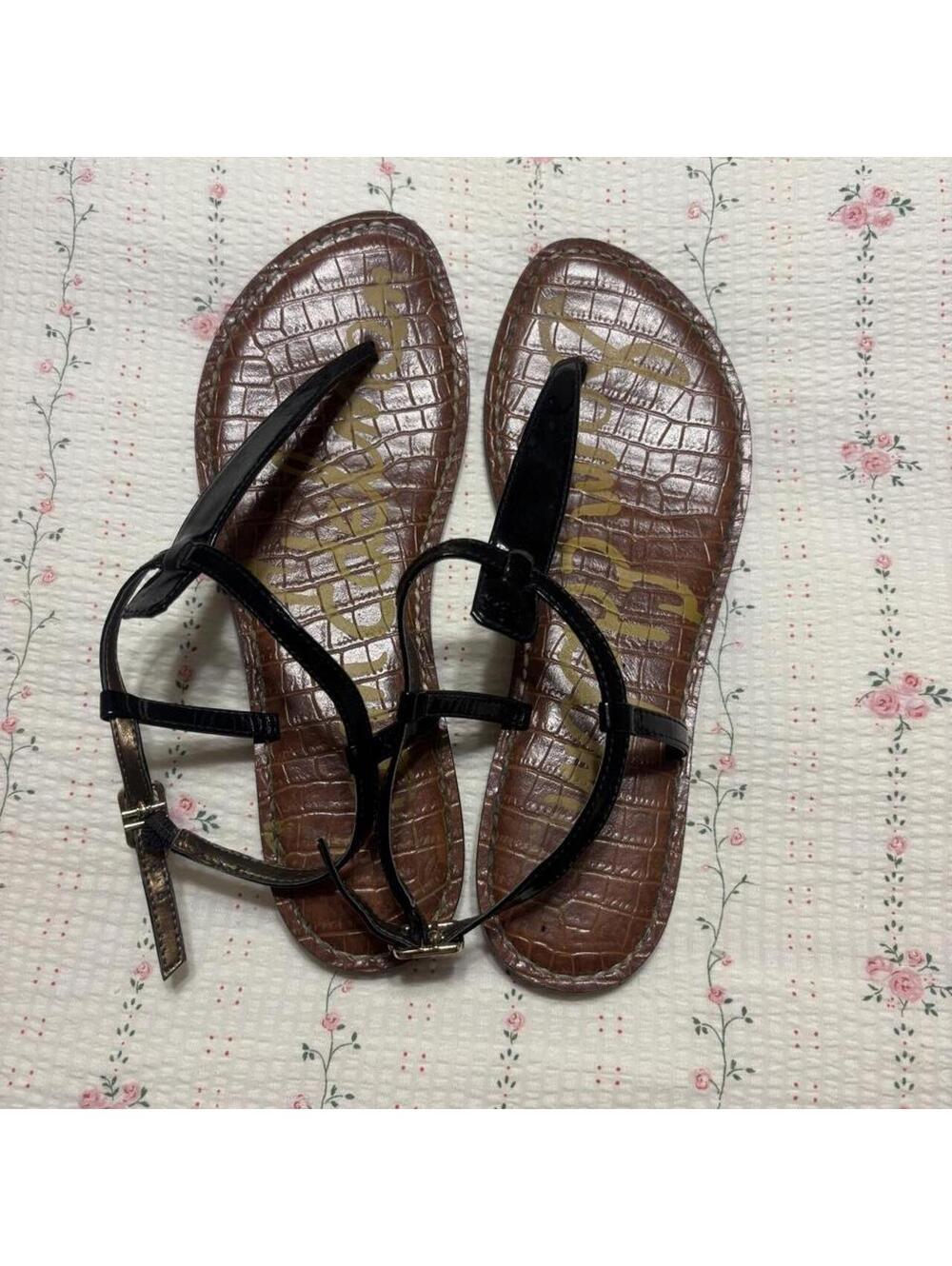 Sam Edelman Women's Brown and Black Sandal